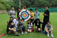 Students attending the Archery Fun Day on 16 November 2013